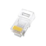 Conector Rj45 Macho Pacote Com 1000 Unidades Cat5E CONT-RJ45P1K EXBOM CONT-RJ45P1K EXBOM