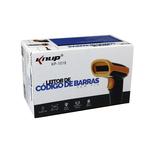 Leitor Laser De Código De Barras Sem fio Alcance De 90 Metros Preto KP-1018A KNUP KP-1018A KNUP