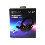 Headphone Gamer USB Com Microfone Super Bass Azul SH-Q7 SHINKA