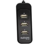 Hub USB 2.0 4 portas 480mbps EXBOM UH-20 UH-20 EXBOM