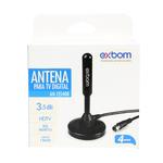 Antena Para TV Digital Amplificada HDTV UHF VHF Interna Externa 4M 3.5dBi AN-I3540B AN-I3540B EXBOM