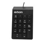 Teclado Numerico USB 18 Teclas EXBOM BK-N30 BK-N30 EXBOM