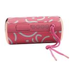 Caixa de Som Bluetooth 5W Rms 150HZ-20KHZ Atende chamadas Entrada USB Auxiliar Micro SD Tecido Rosa e Cinza XTRAD XDG-153 XDG-153 XTRAD