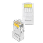 Conector Rj45 Macho Pacote Com 1000 Unidades Cat5E CONT-RJ45P1K EXBOM CONT-RJ45P1K EXBOM