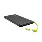 Carregador Portátil com 1 Porta USB Para V8 e Lightning 5V 5000mah Com Cabo USB de Saida V8 Preto PN-952 PINENG