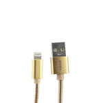 Cabo Para iPhone 1 Metro 2.1V USB Metal Dourado SHINKA SJX-II-6S SJX-II-6S SHINKA