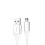 Cabo USB V8 Emborrachado 1.20 Metros Branco CB-V8-67 SHINKA