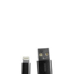 Cabo Para iPhone 1.20 Metros Emborrachado Preto CB-IP-67 SHINKA