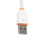 Cabo Para Type-C 2 Metros USB 2.1A Branco e Laranja MAKETECH LS-02 LS-02 MAKETECH MAKETECH