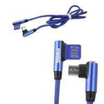 Cabo V8 3.0A USB 1 Metro Azul SHINKA CB-V8-90 CB-V8-90 SHINKA